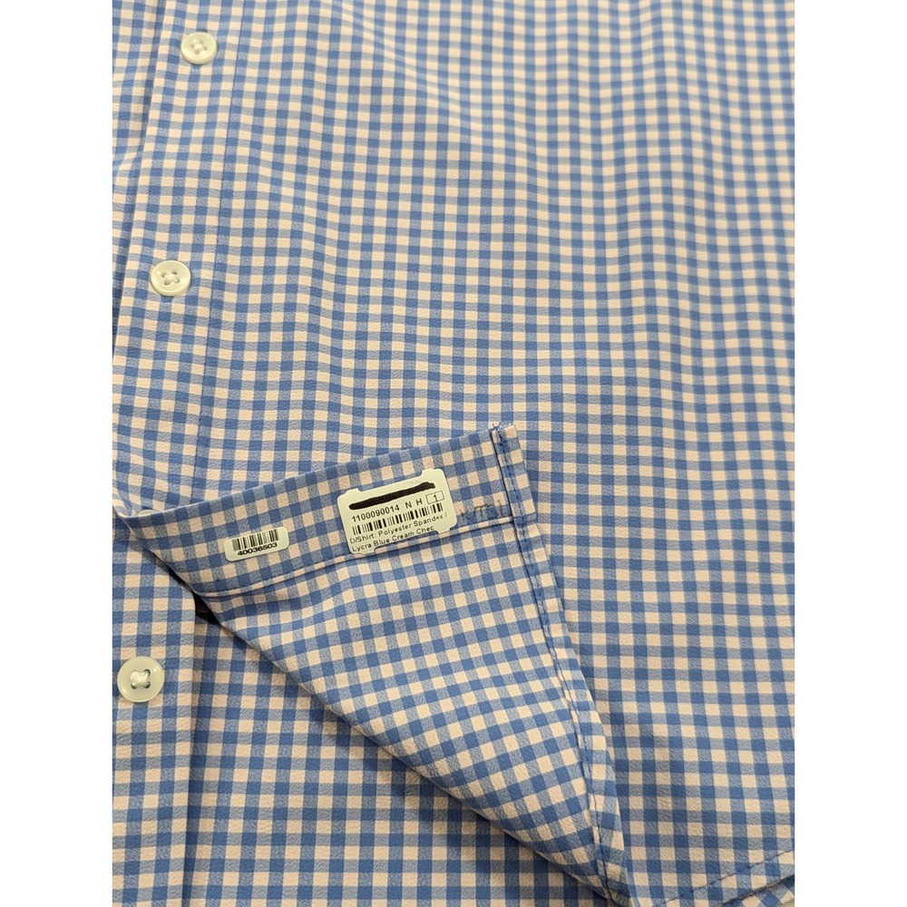 Mizzen+Main‎ Performance Button Up Shirt Mens Medium Trim Fit Plaid Long Sleeve - Picture 5 of 9